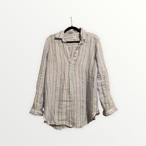 GAP 100% Linen Striped Tunic